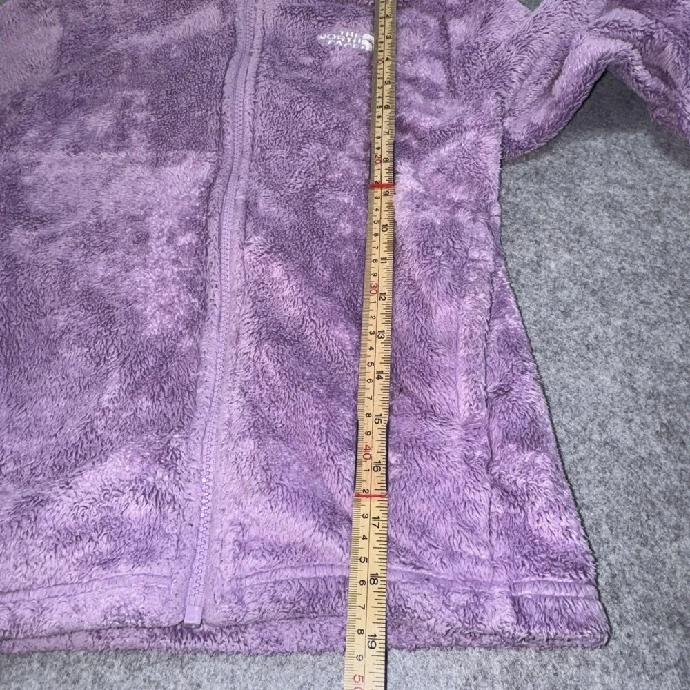 The North Face Oso Fleece Jacket Girls L (12) Purple High Pile Full Zip